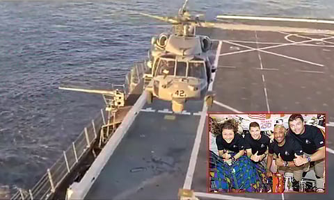 ஒரியன் விண்கலத்தில் இருந்த 4 வீரர்களும் கப்பலுக்கு மாற்றம்; மருத்துவ பரிசோதனை நடத்த முடிவு