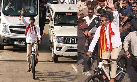 விஜய் சைக்கிள் நல்லா ஓட்டுறார்னு ஓட்டு போட முடியுமா? இயக்குனர் சேரன் கேள்வி