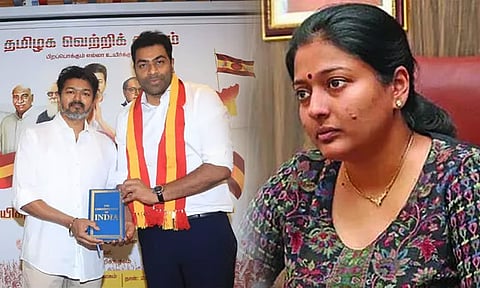 ஜனநாயகன் படத்தை ஆதவ் அர்ஜுனா வெளியிட்டிருக்கலாம்? - நடிகை காயத்ரி ரகுராம்