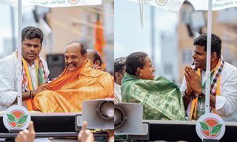 137 சாலைப்பணிகளை முடக்கி வைத்திருக்கிறது திமுக அரசு - கோவில்பட்டியில் அண்ணாமலை பிரசாரம்