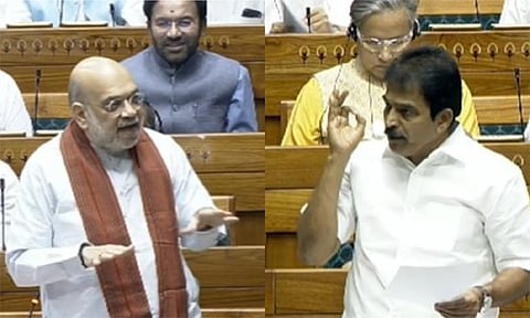 மக்களவையில்  அமித்ஷா- காங்கிரஸ் எம்.பி வேணுகோபால் இடையே காரசார வாதம்