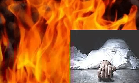 குத்துவிளக்கு ஏற்றியபோது சேலையில் தீப்பற்றி பெண் உயிரிழப்பு