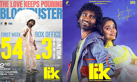 முதல் வாரத்தில் ரூ 54 கோடி வசூலித்த பிரதீப் ரங்கநாதனின் “எல்ஐகே” 