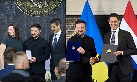 சர்வதேச அங்கீகாரம்: நெதர்லாந்தில் உக்ரைன் அதிபர் பெற்ற வரலாற்று சிறப்புமிக்க விருது