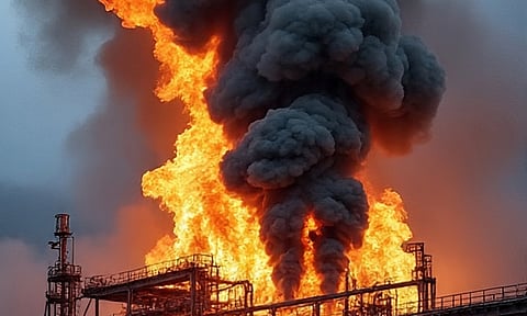 எண்ணெய் சுத்திகரிப்பு ஆலையில் தீ விபத்து: ஆஸ்திரேலியாவில் பெட்ரோல் தட்டுப்பாடு ஏற்படும் அபாயம்