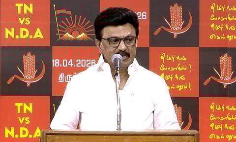 நாமக்கல்லில் பற்றவைத்த தீ நாடு முழுவதும் பரவியது - மு.க.ஸ்டாலின் பேச்சு