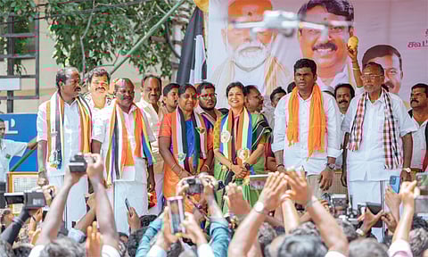 திமுக அரசு மக்களின் வளர்ச்சிக்கு முட்டுக்கட்டை போட்டது - அண்ணாமலை