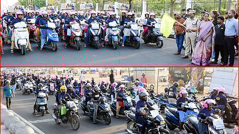 தேர்தல் விழிப்புணர்வு; சென்னையில் மாபெரும் இருசக்கர மோட்டார் வாகன பேரணி