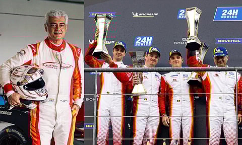 பெல்ஜியம் கார் பந்தயம்: ரேசில் நடிகர் அஜித்குமாரின் அணி 2ம் இடம் பிடித்து அசத்தல்