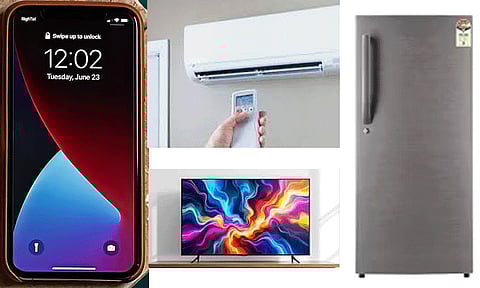 இம்மாத இறுதியில் மீண்டும் ஏ.சி., செல்போன், பிரிட்ஜ், டி.வி. விலை உயருகிறது