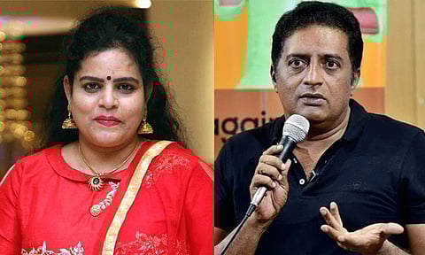 பிரகாஷ் ராஜ்க்கு எதிராக காவல் நிலையத்தில் கராத்தே கல்யாணி புகார்