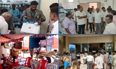 தமிழகத்தில் நாளை சட்டமன்ற தேர்தல்: பாதுகாப்பு பணியில் 1.47 லட்சம் போலீசார்