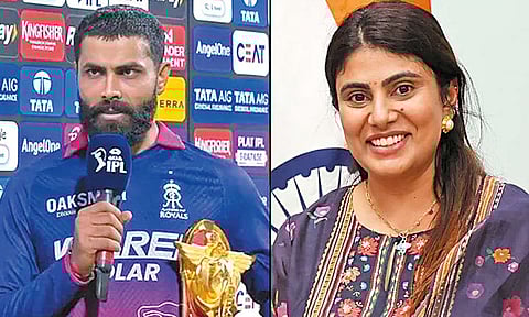 ஆட்டநாயகன் விருதை குஜராத் கல்வி மந்திரிக்கு சமர்ப்பித்த ரவீந்திர ஜடேஜா