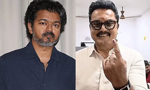 வாக்களித்த பிறகு அதிரடி பதில் – விஜய் பற்றி பேச மறுத்த சரத்குமார்