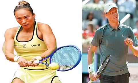 மாட்ரிட் ஓபன் டென்னிஸ்: சினெர், ரைபகினா போராடி வெற்றி