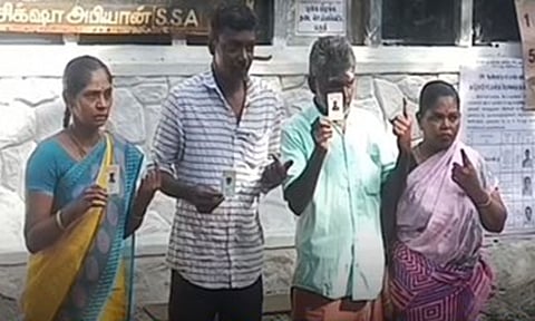 5 வாக்காளர்களை கொண்ட வெள்ளிமலை வாக்குச்சாவடியில் 4 வாக்குகள் பதிவு