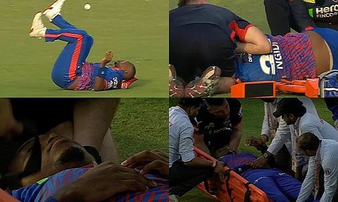 பஞ்சாப்பிற்கு எதிரான ஆட்டத்தில் காயமடைந்த டெல்லி வீரர் லுங்கி இங்கிடி; மருத்துவமனையில் அனுமதி 

