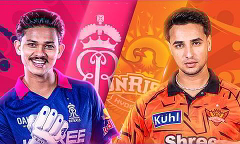 ஐபிஎல் -  ராஜஸ்தானுக்கு எதிராக டாஸ் வென்ற ஐதராபாத் பந்துவீச்சு தேர்வு