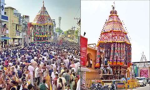 தஞ்சை பெரியகோவில் சித்திரை திருவிழா; நாளை தேரோட்டம்