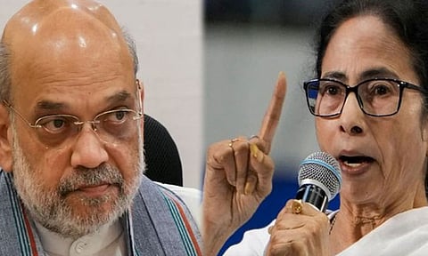 அமித்ஷாவின்  பேச்சுக்கு  மம்தா பானர்ஜி கடும் கண்டனம்