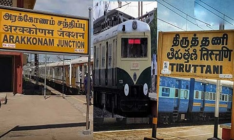 அரக்கோணம்-திருத்தணி மின்சார ரெயில் ரத்து - தெற்கு ரெயில்வே அறிவிப்பு