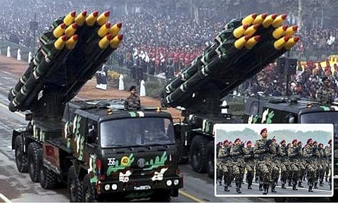 உலகின் 5-து பெரிய ராணுவ செலவு செய்யும் நாடு என்ற அந்தஸ்தை பெற்றது இந்தியா