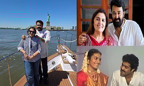 38வது திருமண நாளை கொண்டாடிய மோகன்லால் - சுசித்ரா தம்பதியினர்