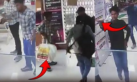 வங்கிக்குள் துப்பாக்கியுடன் புகுந்த கும்பல்: ரூ.50 லட்சத்தை கொள்ளை அடித்து சென்ற சம்பவத்தால் அதிர்ச்சி