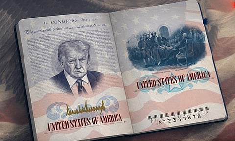 அமெரிக்காவின் பாஸ்போர்ட்டுகளில் இடம்பெறும் டிரம்ப்பின் புகைப்படம்