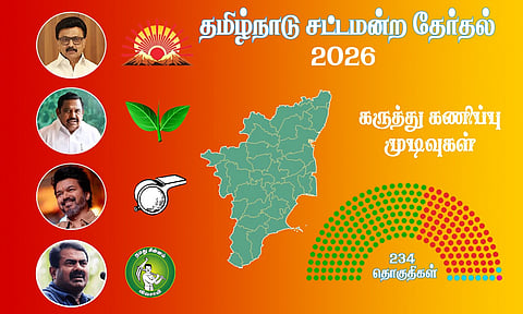 பரபரக்கும் தமிழக அரசியல் களம்: தேர்தலுக்கு பிந்தைய கருத்து கணிப்பு முடிவுகள் வெளியீடு