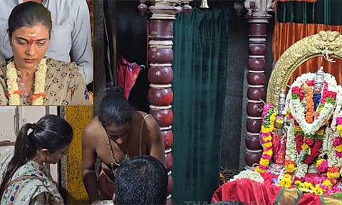 திருத்தணி முருகன் கோவிலில் நடிகை ஐஸ்வர்யா ராஜேஷ் சாமி தரிசனம்

