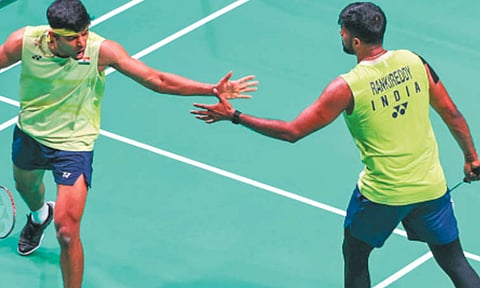 தாமஸ் கோப்பை பேட்மிண்டன்: இந்திய அணி அரையிறுதிக்கு முன்னேற்றம் 