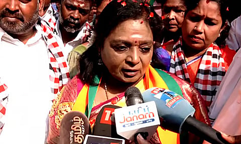 தேர்தல் முடிவுகள்: விஜய் அலை என்று சொல்வதா, திமுக வெறுப்பு அலை என்று சொல்வதா? - தமிழிசை பேட்டி
