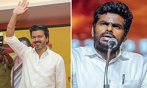 த.வெ.க. தலைவர் விஜய்க்கு அண்ணாமலை வாழ்த்து 