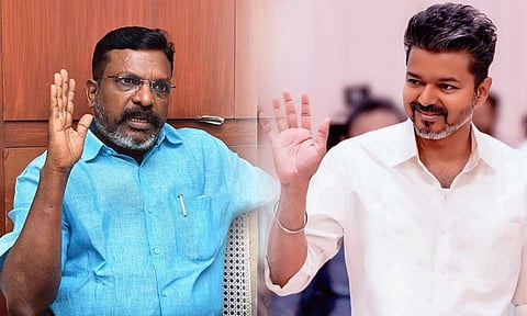 விசிக தலைவர் திருமாவளவனை இன்று சந்திக்கிறார் விஜய்.?
