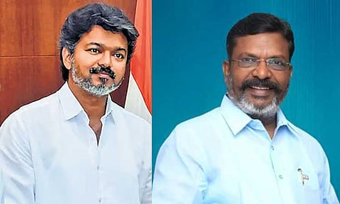 முதல்-அமைச்சராக பதவி ஏற்கும் விஜய்க்கு திருமாவளவன் வாழ்த்து