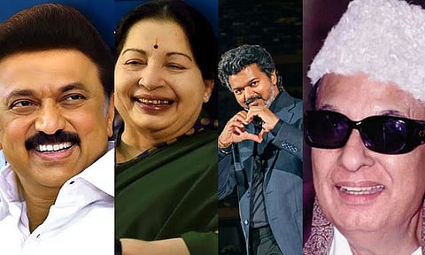 1500-க்கும் மேல் படங்கள் -  அண்ணா முதல் விஜய் வரை... 7 முதல்-அமைச்சர்களுடன் நடித்த ஒரே நடிகை