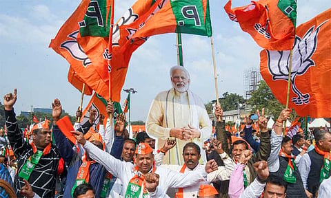 மோடி பிரதமரான பிறகு 9 மாநிலங்களில் முதல்முறையாக பா.ஜனதா ஆட்சி