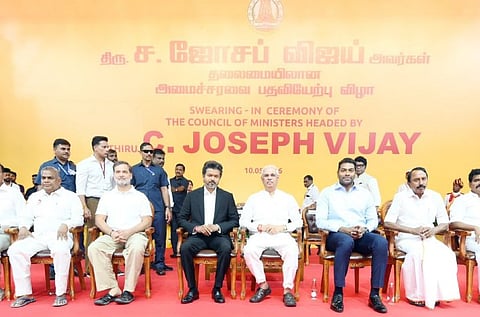 தமிழ்த்தாய் பாடல் 3-வதாக ஒலிக்கப்பட்டது ஏன்? ஆதவ் அர்ஜுனா விளக்கம்