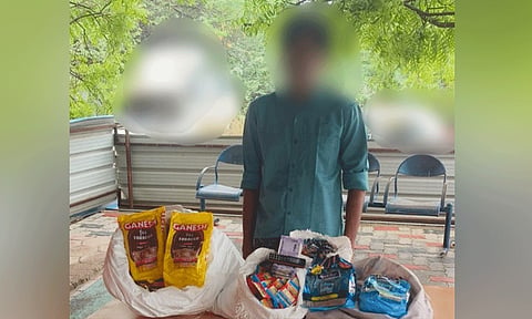 7 கிலோ தடை செய்த புகையிலை பொருட்கள் வைத்திருந்தவர் கைது: ரூ.27 ஆயிரம் பறிமுதல்