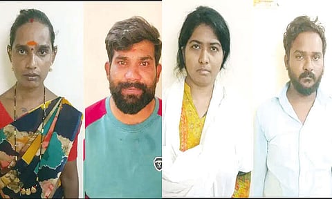 'ஹனிடிராப்' முறையில் வாலிபர்களை குறிவைத்து நகை, பணம் பறித்த கும்பல்: 5 பேர் அதிரடி கைது