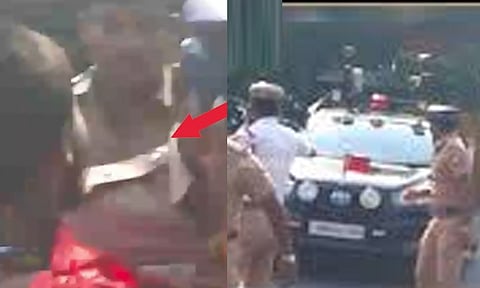 முதல்-அமைச்சர் விஜய் கான்வாயில் புகுந்த வாலிபரால் பரபரப்பு