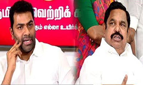 பின்வாசல் வழியாக ஆட்சி அமைக்க எடப்பாடி பழனிசாமி நினைத்தார்: ஆதவ் அர்ஜுனா குற்றச்சாட்டு
