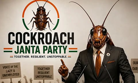 இணையத்தை உலுக்கும்  'காக்ரோச் ஜனதா பார்ட்டி' என்ற இணையதள பக்கத்திற்கு மத்திய அரசு தடை