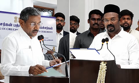 புதிதாக பொறுப்பேற்ற இரண்டு அமைச்சர்களுக்கும் இலாகாக்கள் ஒதுக்கீடு