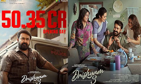 முதல் நாளில் ரூ.50 கோடி வசூலித்த மோகன்லாலின் ‘திரிஷ்யம் 3’ 