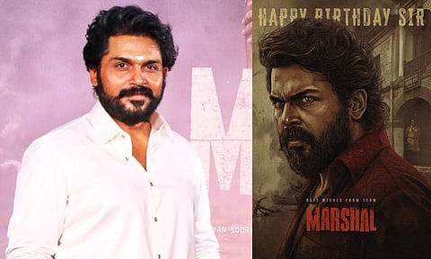 கார்த்தியின் பிறந்தநாளை முன்னிட்டு 'மார்ஷல்' படக்குழு வெளியிட்ட போஸ்டர் 