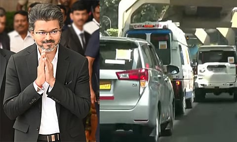 சோனியா, ராகுல் உடனான சந்திப்பு ரத்து; டெல்லியில் இருந்து சென்னை புறப்பட்டார் முதல்-அமைச்சர் விஜய்  