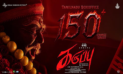 தமிழ்நாட்டில் மட்டும் ரூ.150 கோடி வசூலித்த  சூர்யாவின் “கருப்பு” 