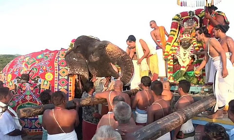 திருக்கோஷ்டியூர் சவுமியநாராயண பெருமாள் கோவில், கஜேந்திர மோட்ச வைபவம்